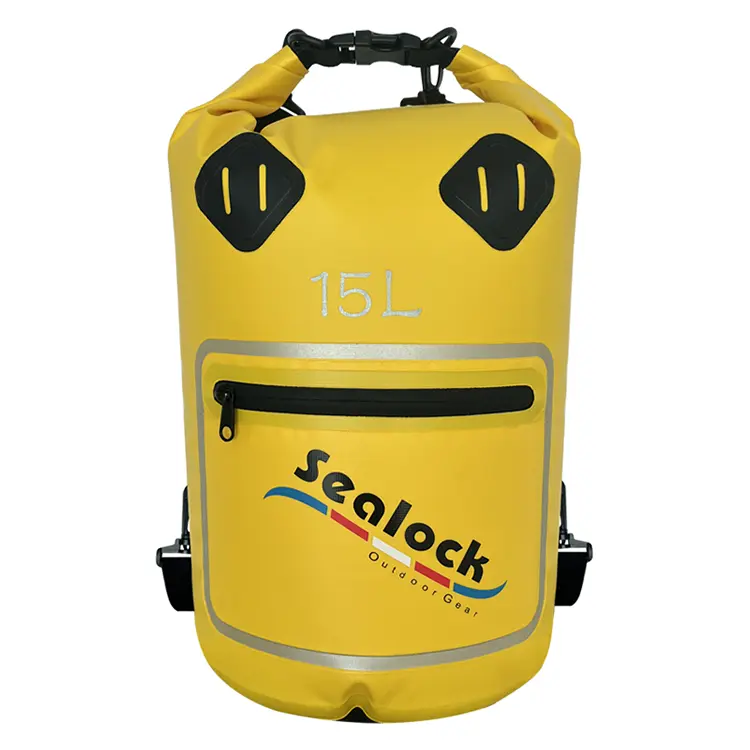15L/20L IPX7 Водоустойчива суха чанта с прозрачен прозорец и сухо-мокро разделяне